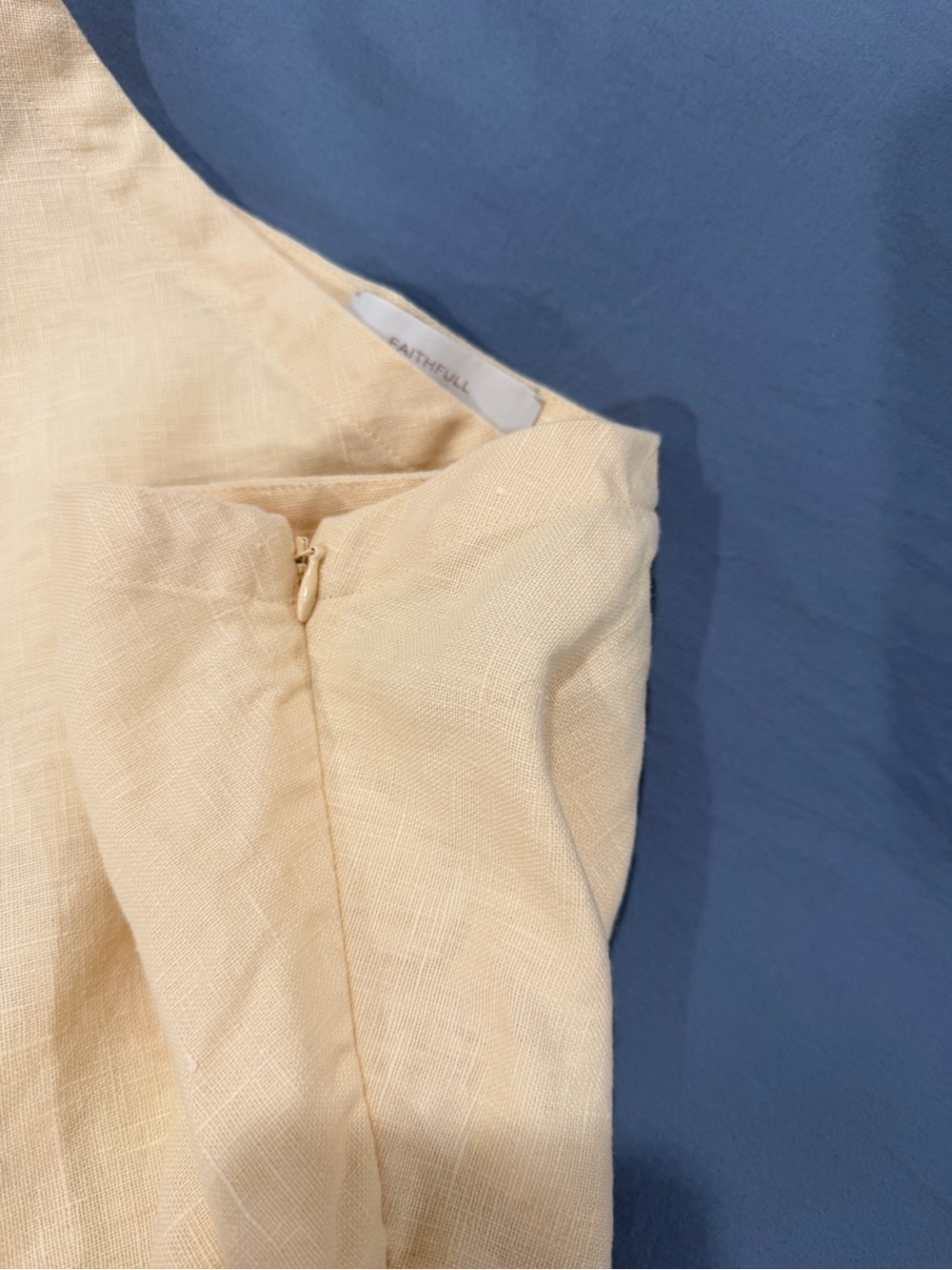 Faithfull the Brand Butter Yellow Maxi Skirt Size 6 - Picture 3 of 5